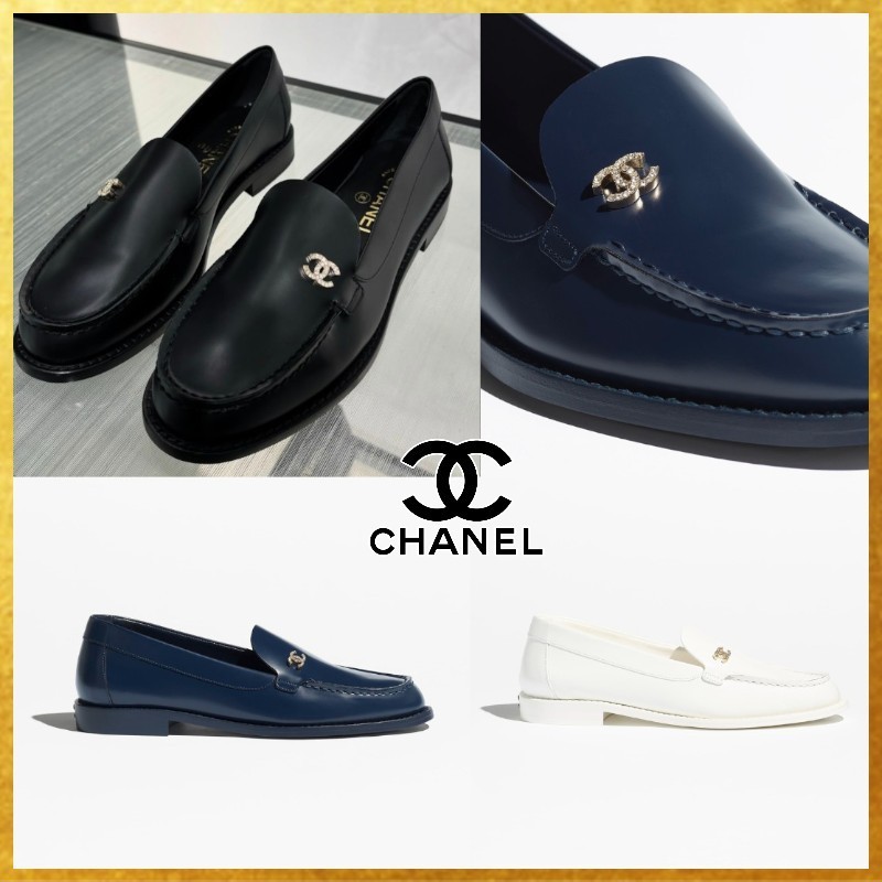 【シンプルおしゃれ♪】CHANEL CCロゴ ローファー
