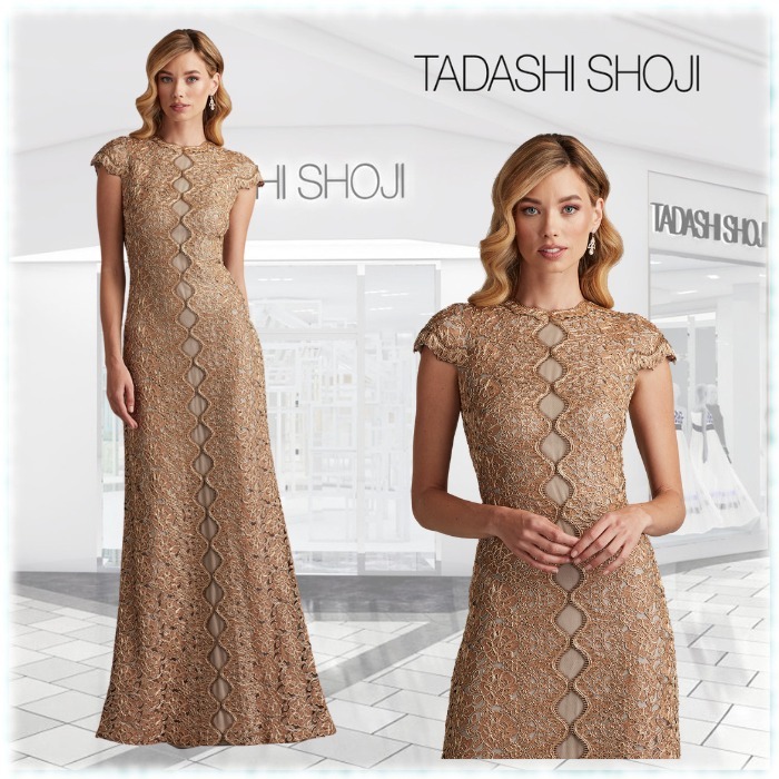 限定!! TADASHI SHOJI イリュージョン ロングガウン