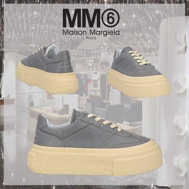 MM6 Maison Margiela* マルジェラ ロゴ スニーカー レースアップ