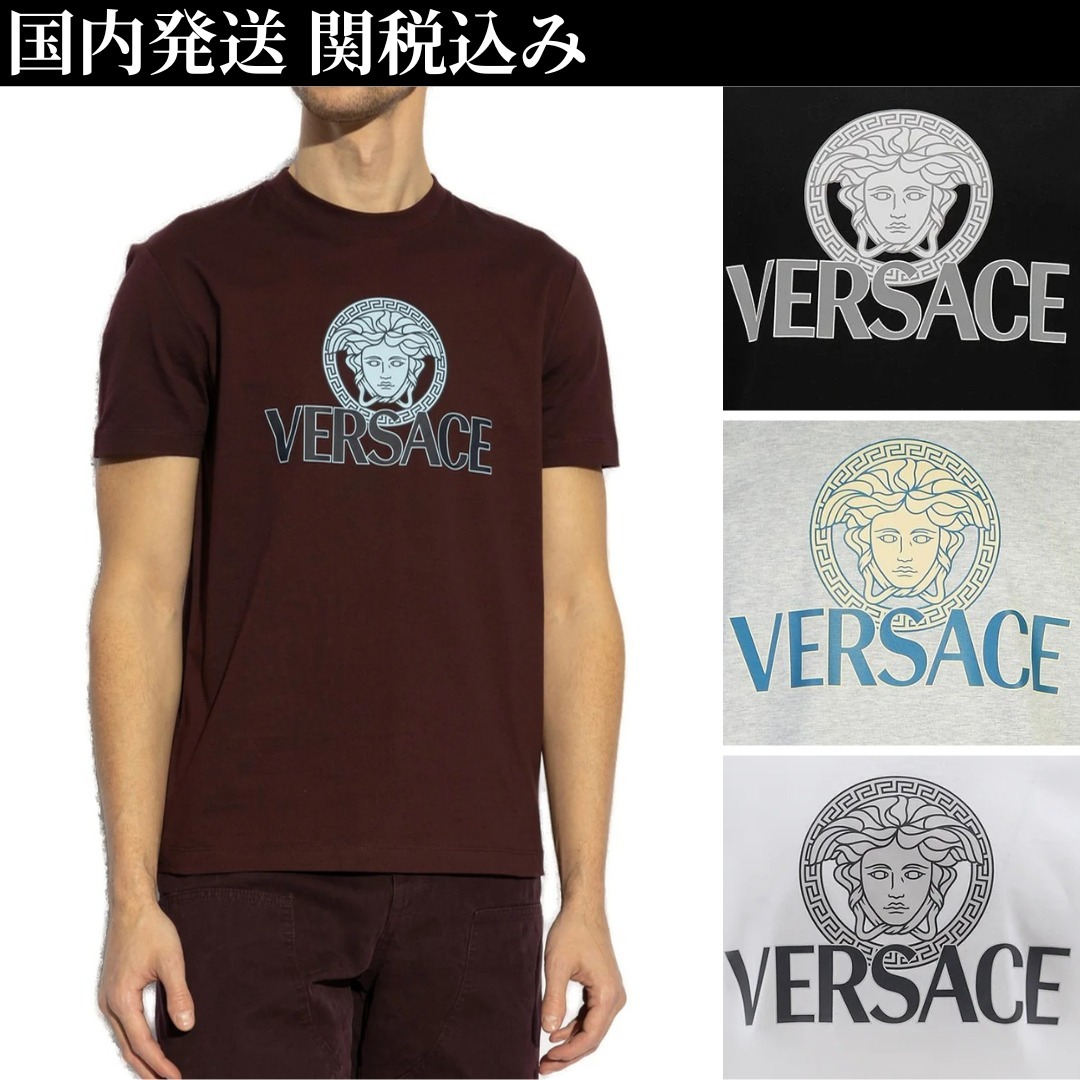 【関税込み】メデューサ ヘッド プリント クルーネック T シャツ