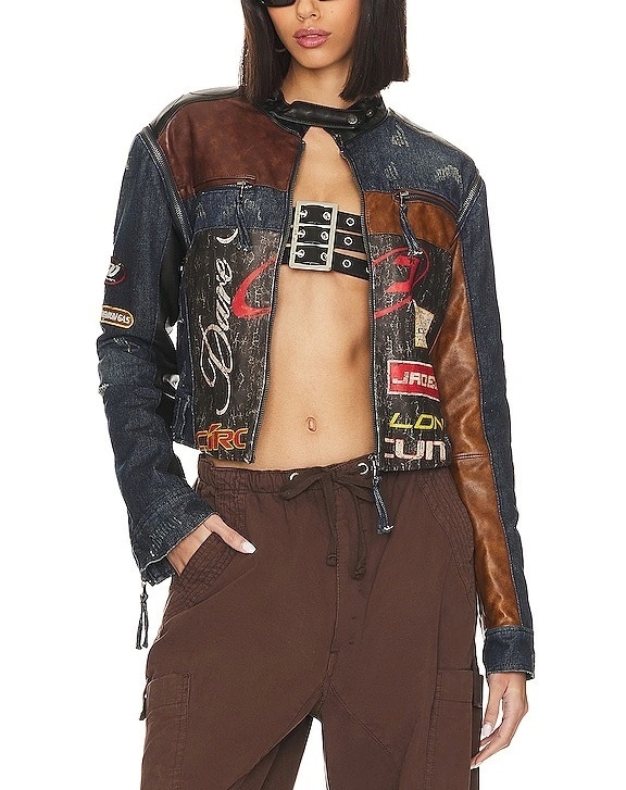 関税込【Jaded London】DAYTONA Zip-off Sleeve Moto Jacket