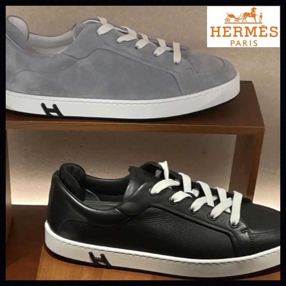 【Hのエンブレムが上質なコーデに☆】Hermes キッド スニーカー