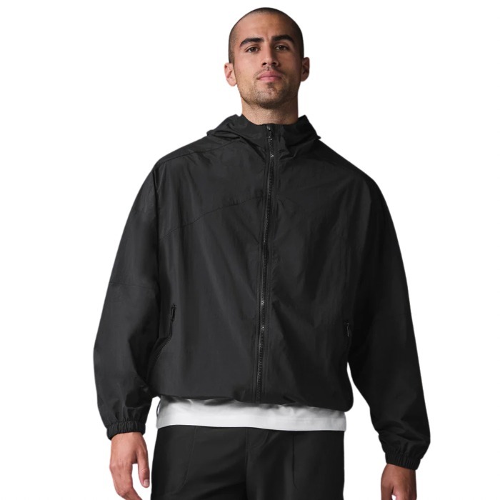 Alo Yoga☆Vantage Nylon Ripstop Track Jacket ブラック メンズ