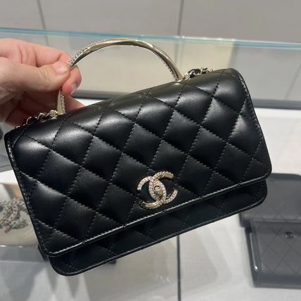 25A CHANEL CC カメリアベルベットなチェーンウォレット カメリア CHANEL CHAIN WALLET(シャネル チェーンウォレット