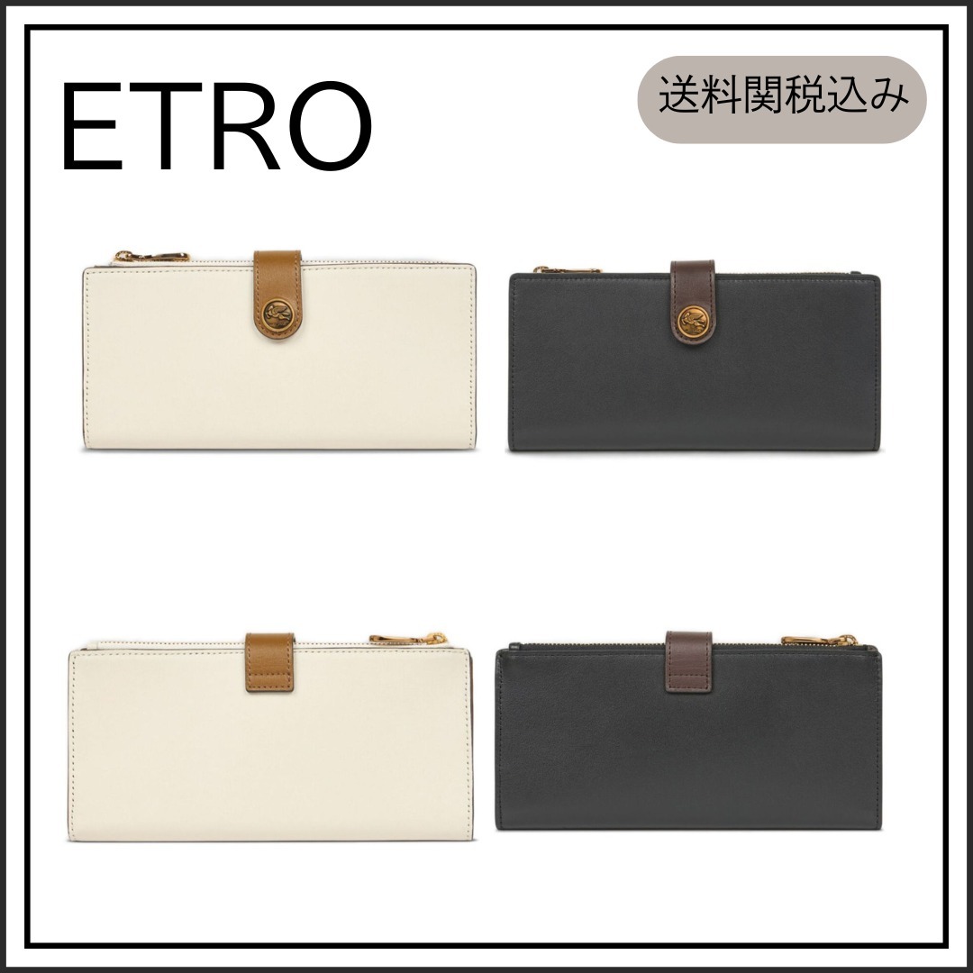 【関税送料込み】ETRO ペガソモチーフレザーウォレット