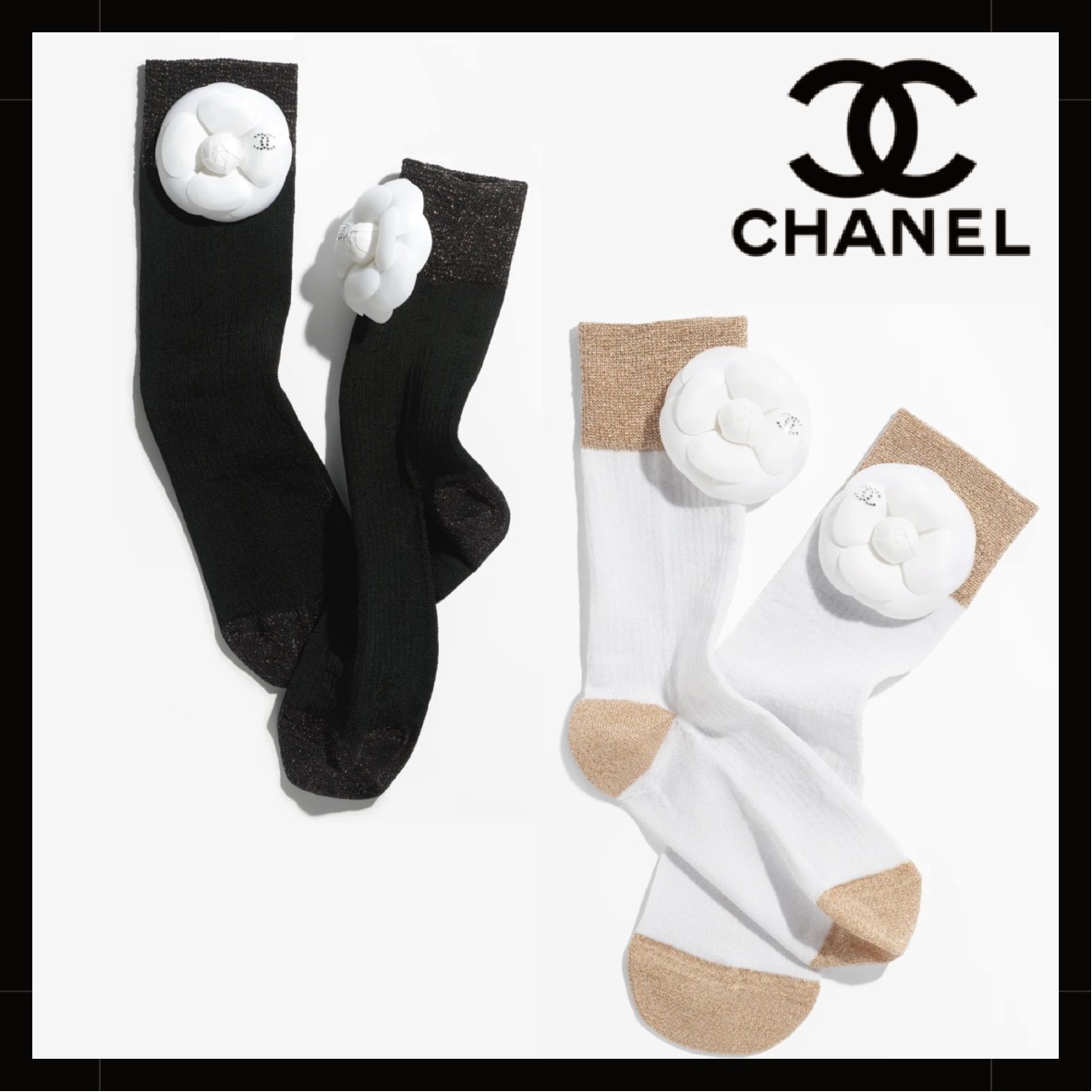 ★お洒落★【カラバリあり】 CHANEL ソックス