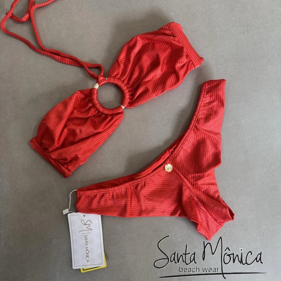 送料込/追跡付◆santa monica◆フロントリング♪チェリーレッド