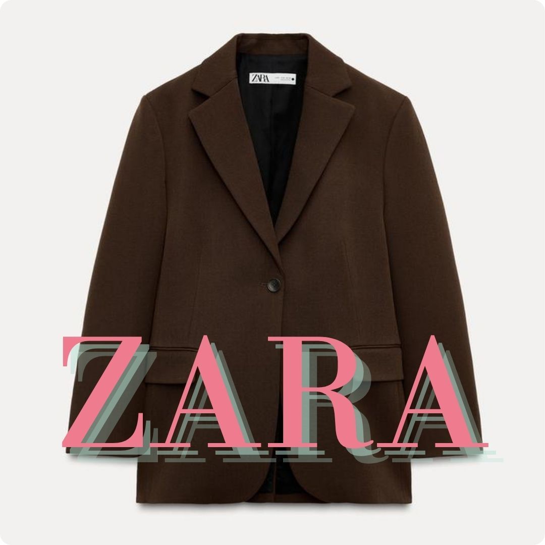 ZARA オーバーサイズ ウール100%ブレザー ZW COLLECTION
