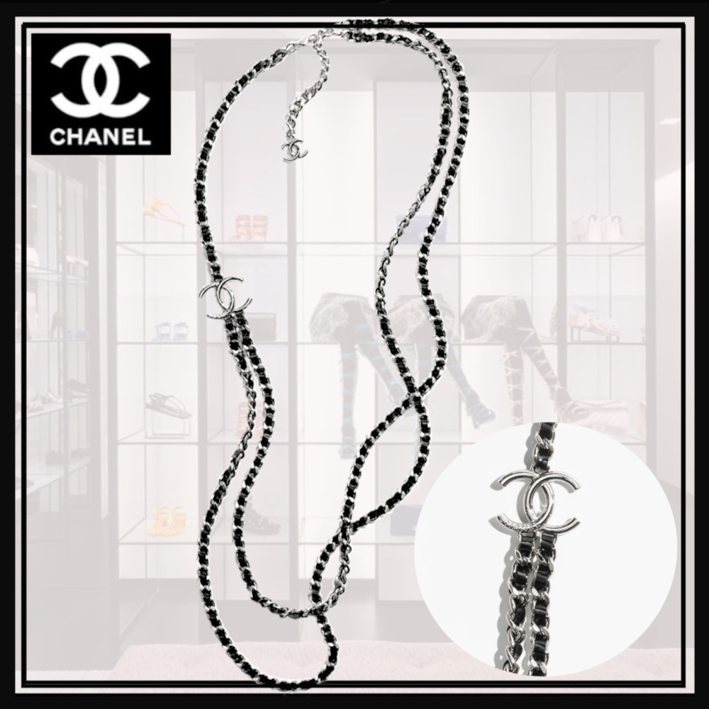 【ブラックでcoolにキメる♡】CHANEL ロングネックレス