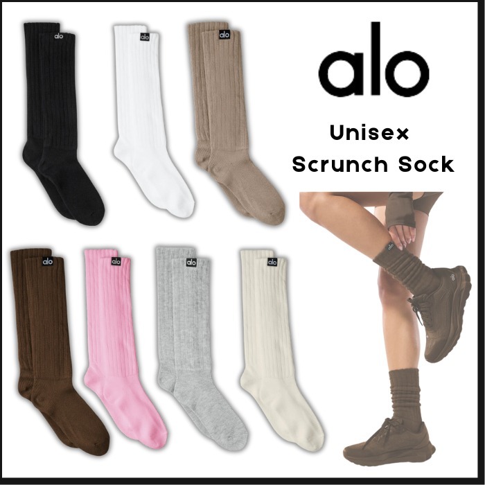 【Alo yoga】Unisex Scrunch Sock リブソックス