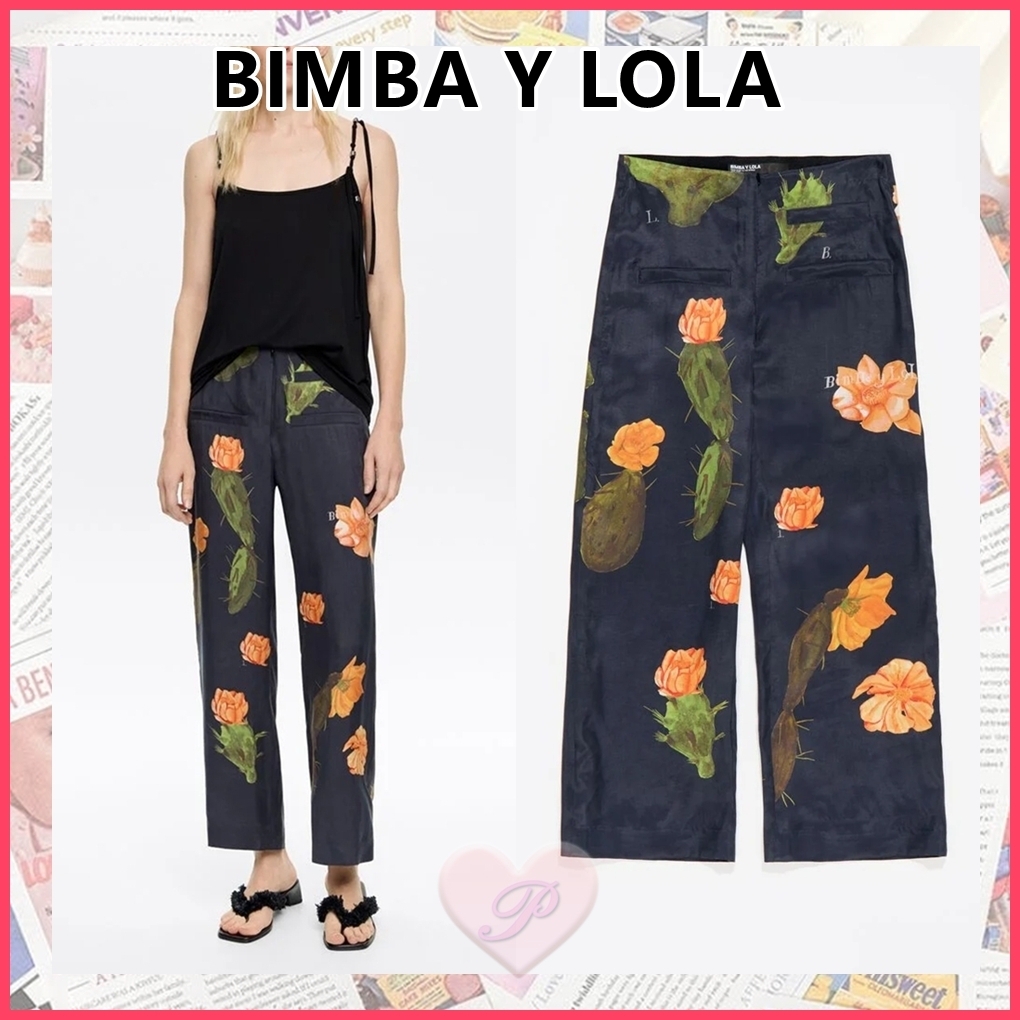 【BIMBA Y LOLA】フラワープリントパンツ