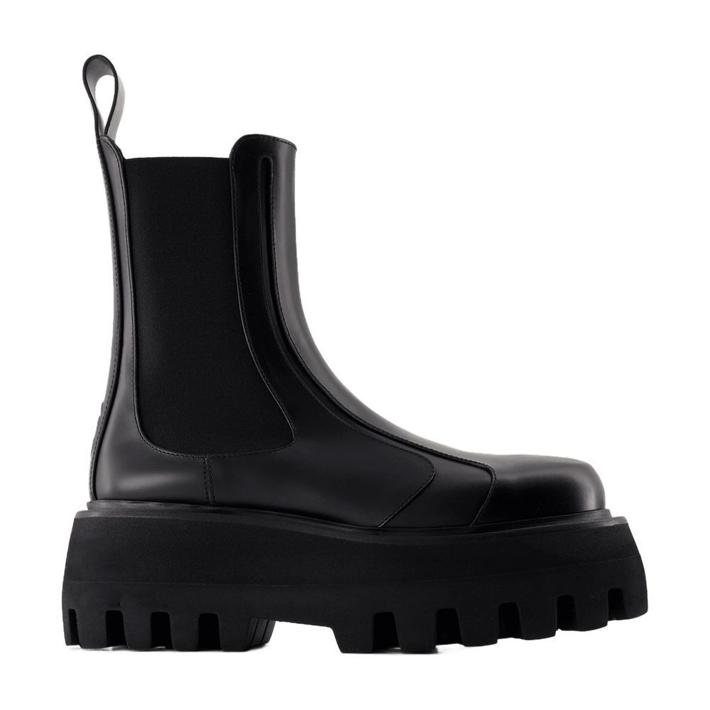 ショートブーツ・ブーティ Rubber boots - Alexander McQueen - Leather - Black