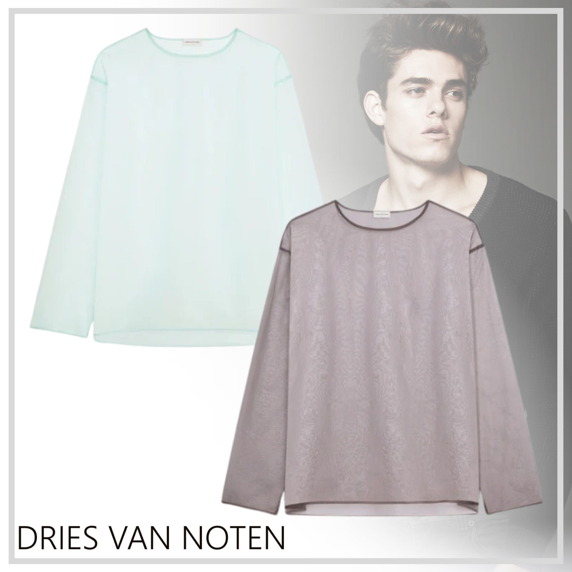 洗練された【Dries Van Noten】クルーネックシャツ 25SS新作