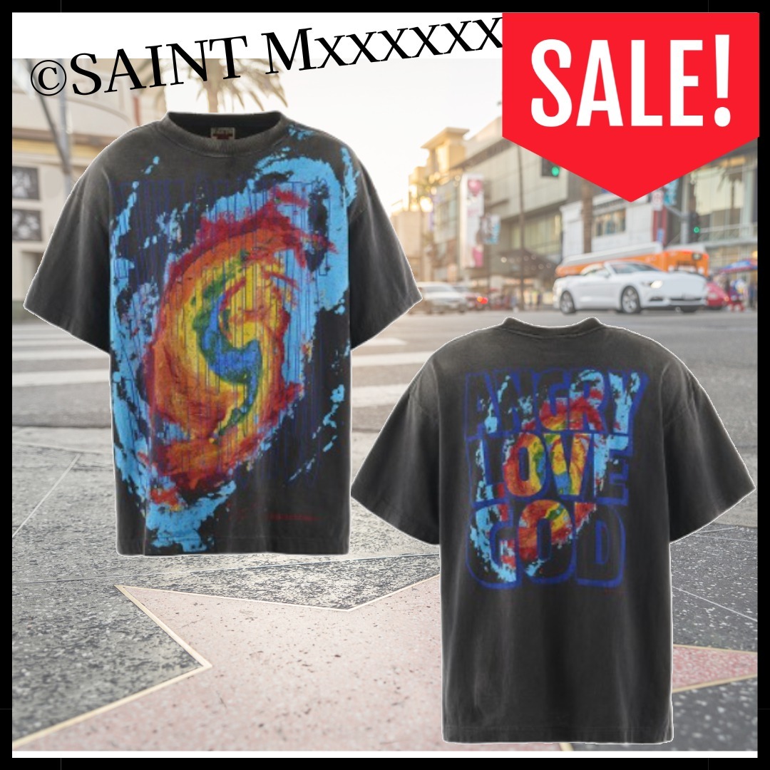 SALE【SAINT MICHAEL】CP_SS TEE / ANGRY LV GD Tシャツ