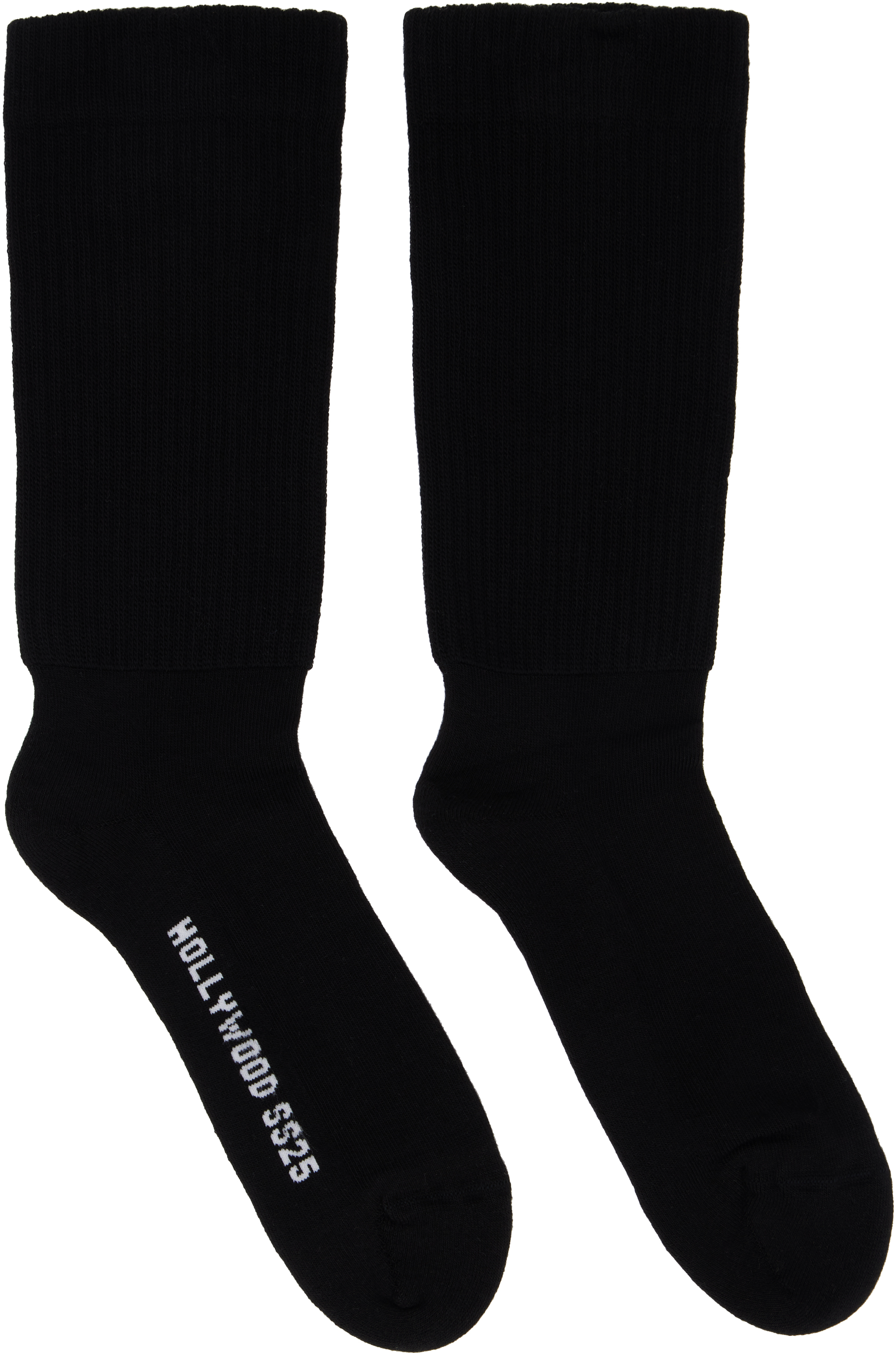 【関税込み】Rick Owens ブラック Hollywood ソックス