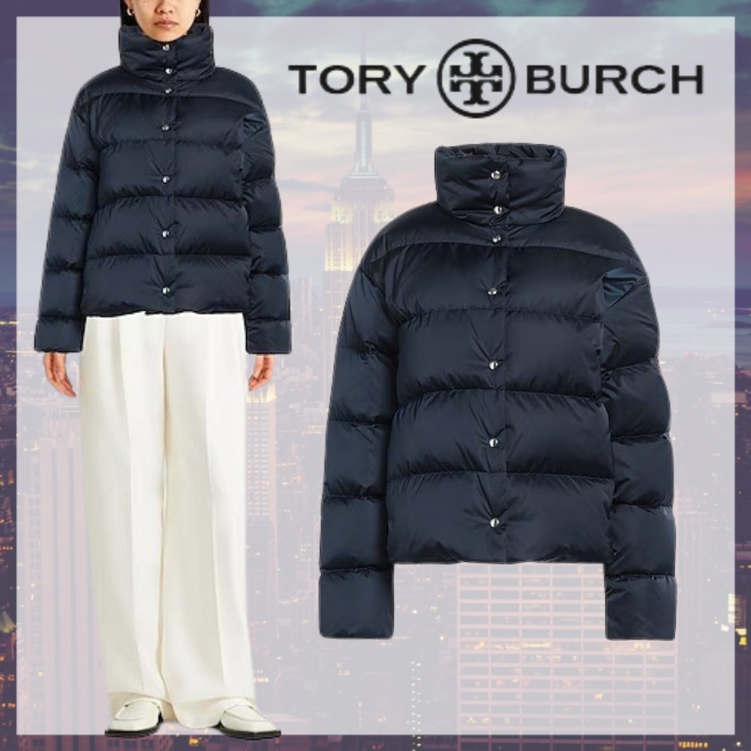 Tory Burch* ロゴ ダウンジャケット タートルネック 長袖