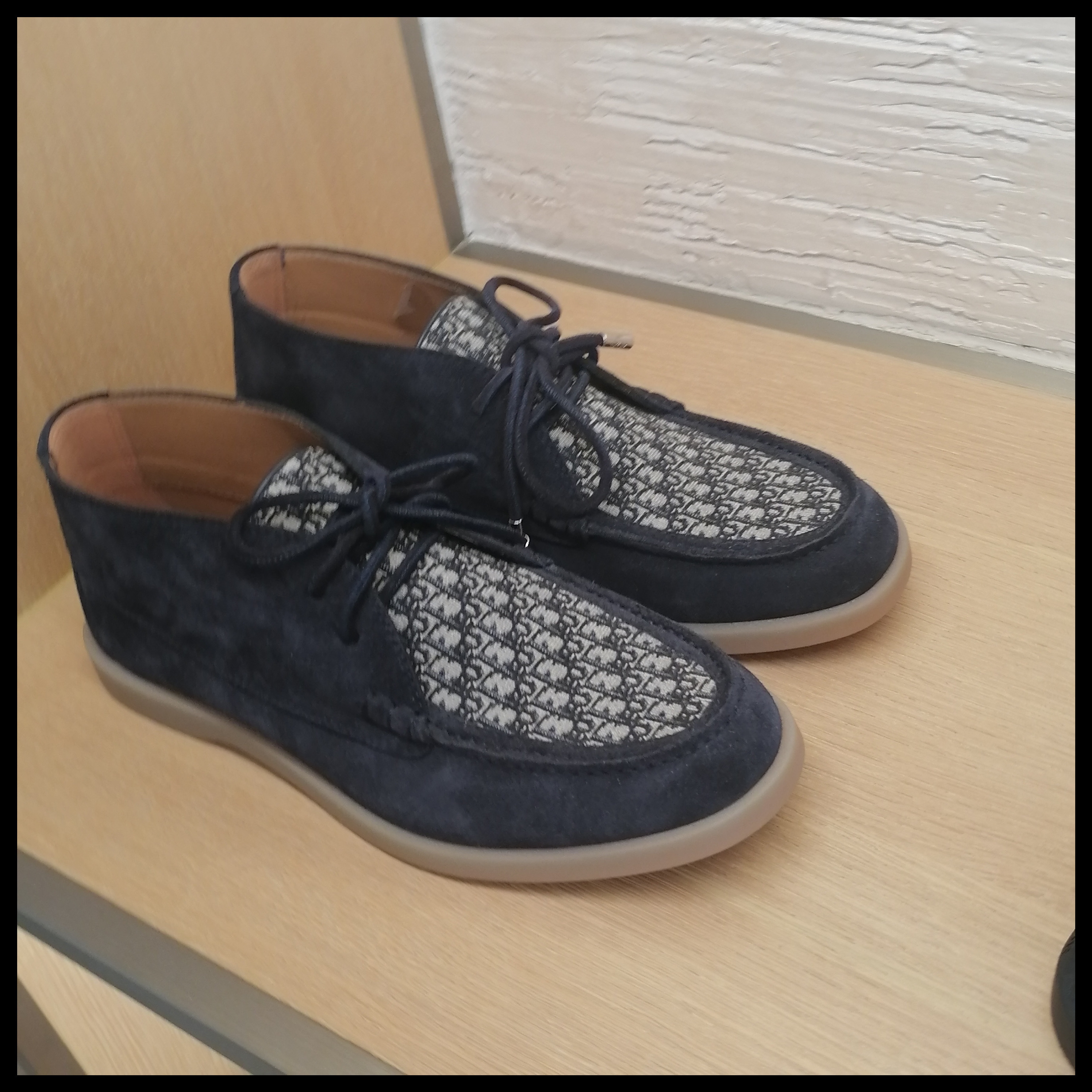 ◆Dior◆ Dior Granville チャッカブーツ ネイビー