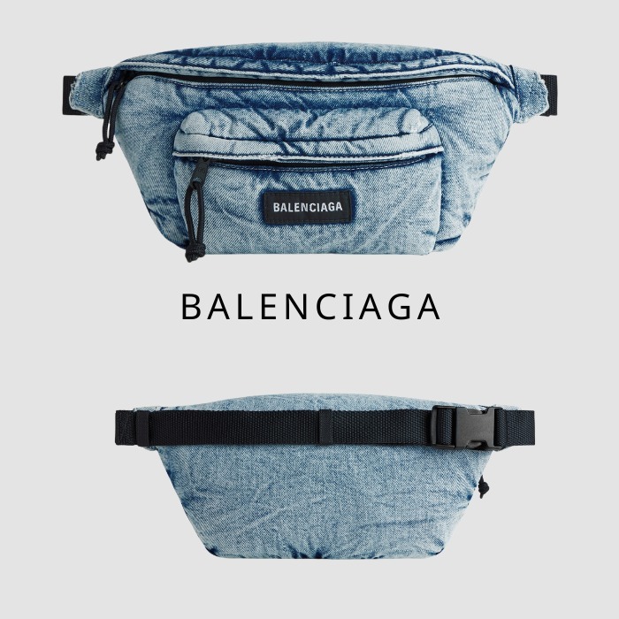 洗練された大人の【BALENCIAGA】EXPLORER デニム ベルトパック