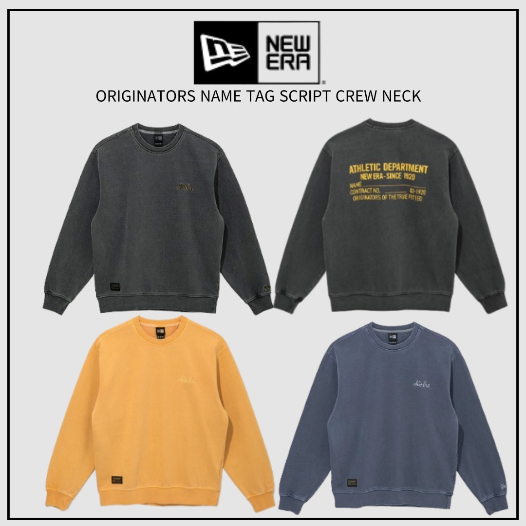 【韓国】ニューエラ■ORIGINATORS NAME TAG SCRIPT CREW NECK