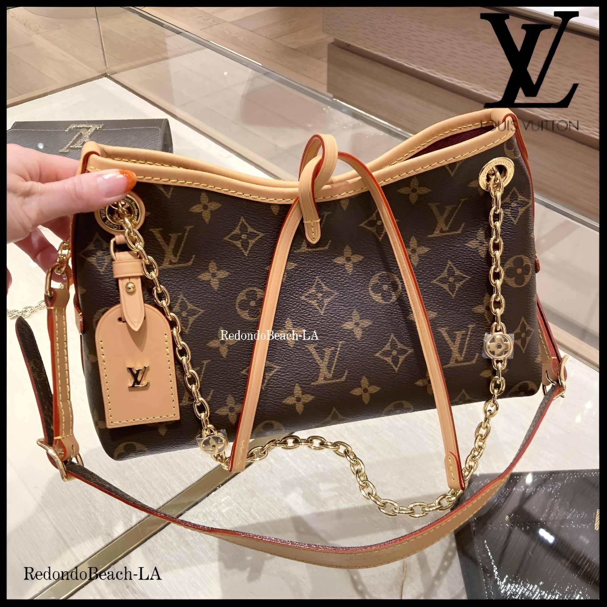 【リボンが可愛い】LOUISVUITTON★CarryAllBB★ショルダーバッグ