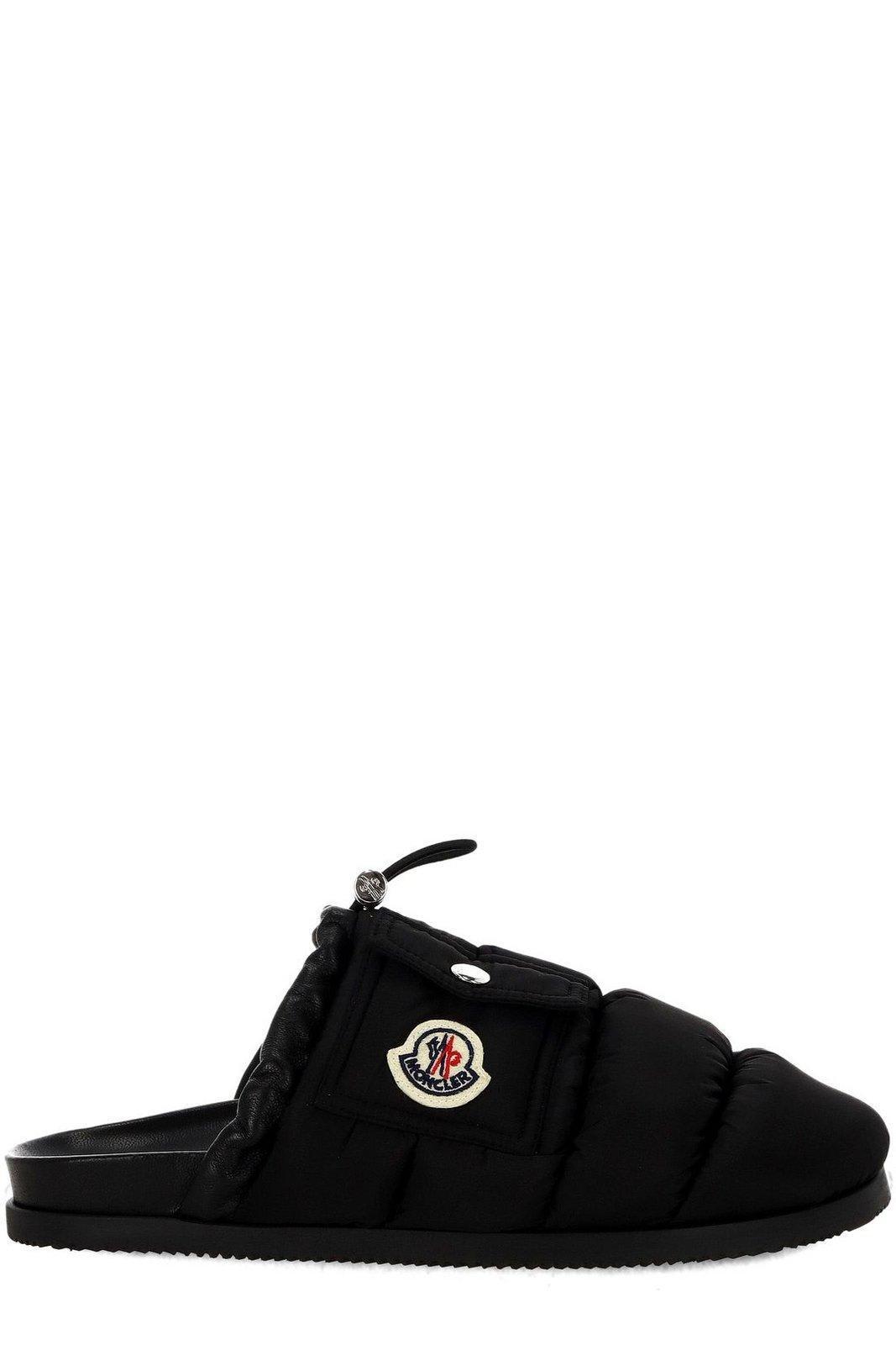 【送料&関税込】Moncler Logo Patch Padded Slippers