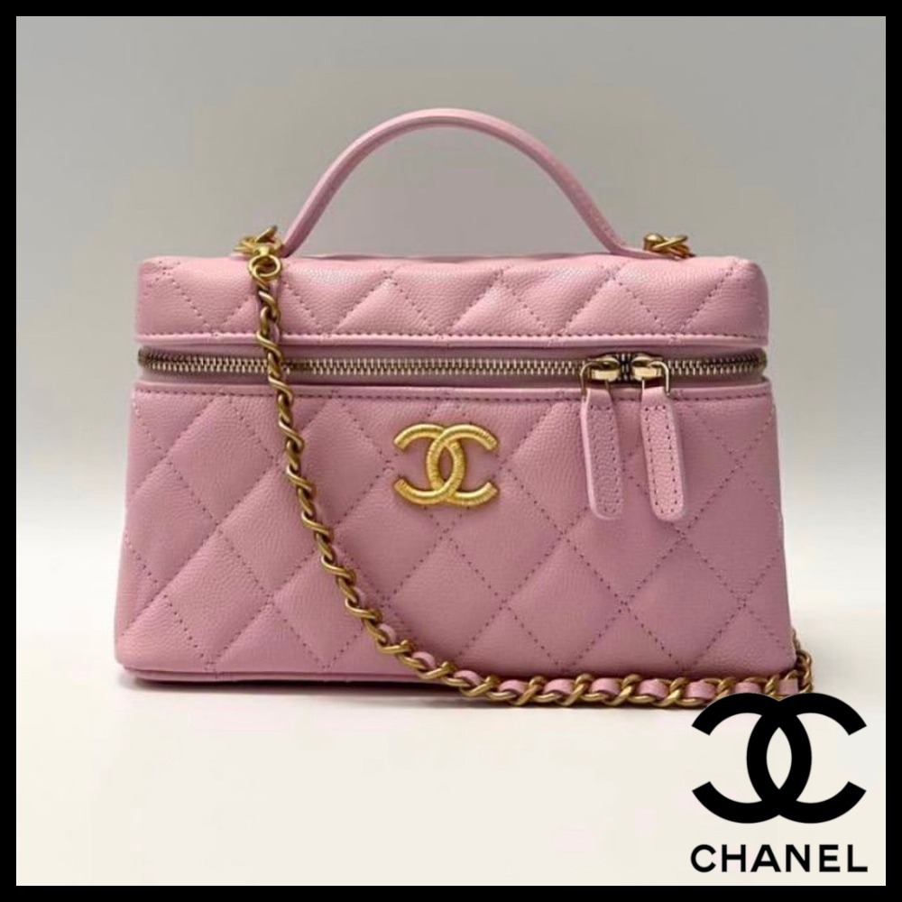 【ピンクが可愛い♡】CHANEL ヴァニティバック