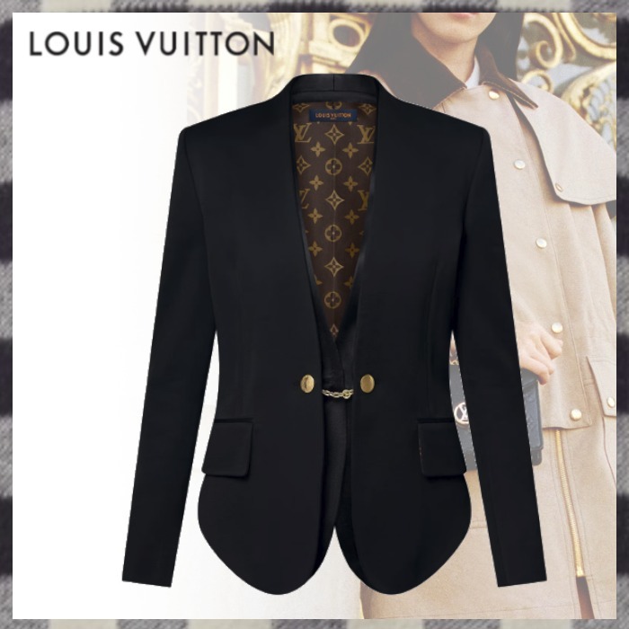 Louis Vuitton《カラーレス ブレザー》ブラック ウール DHL 直営