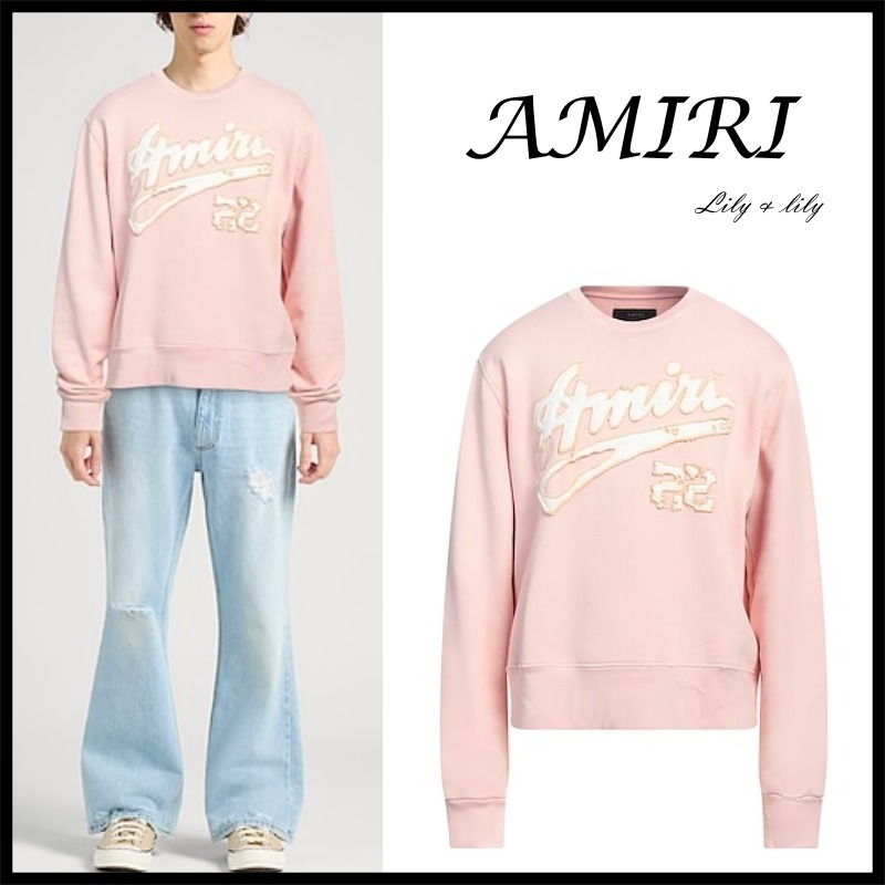 AMIRI ◆アミリ ロゴ スウェット クルーネック◆関税送料込み