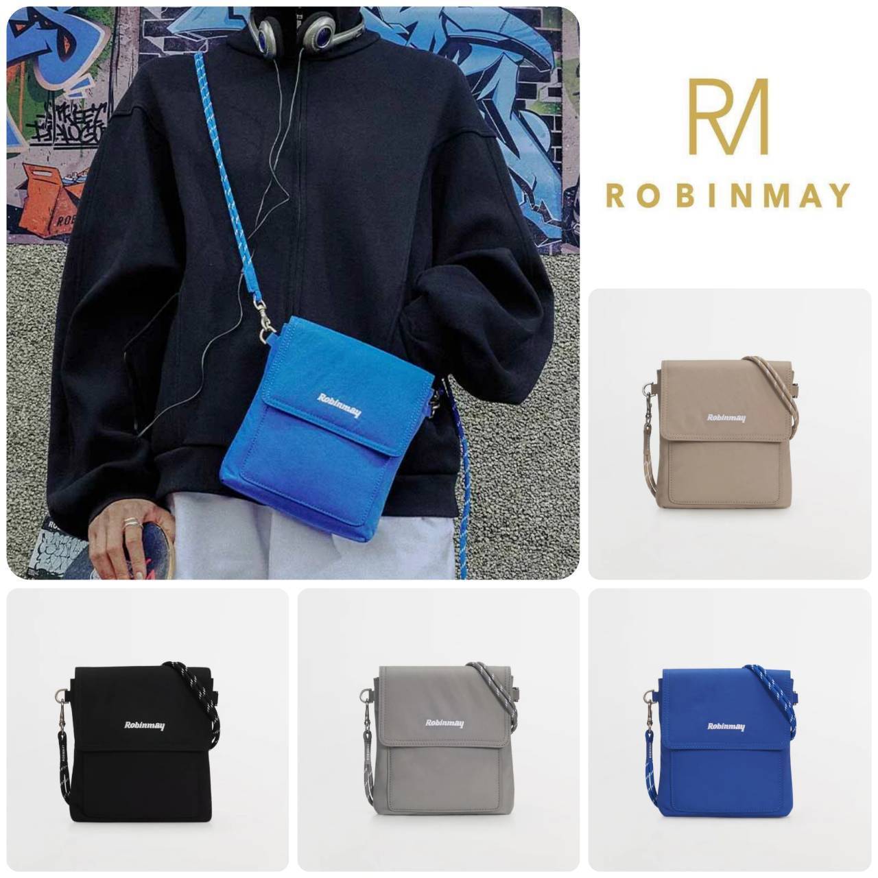 ■ROBINMAY■Daily隨身手機包 Z526 ナイロンスマホバッグ/送料込