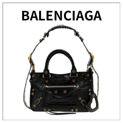 BALENCIAGA NEO CAGOLE SMALL TOTE BAG BLACK【人気商品】