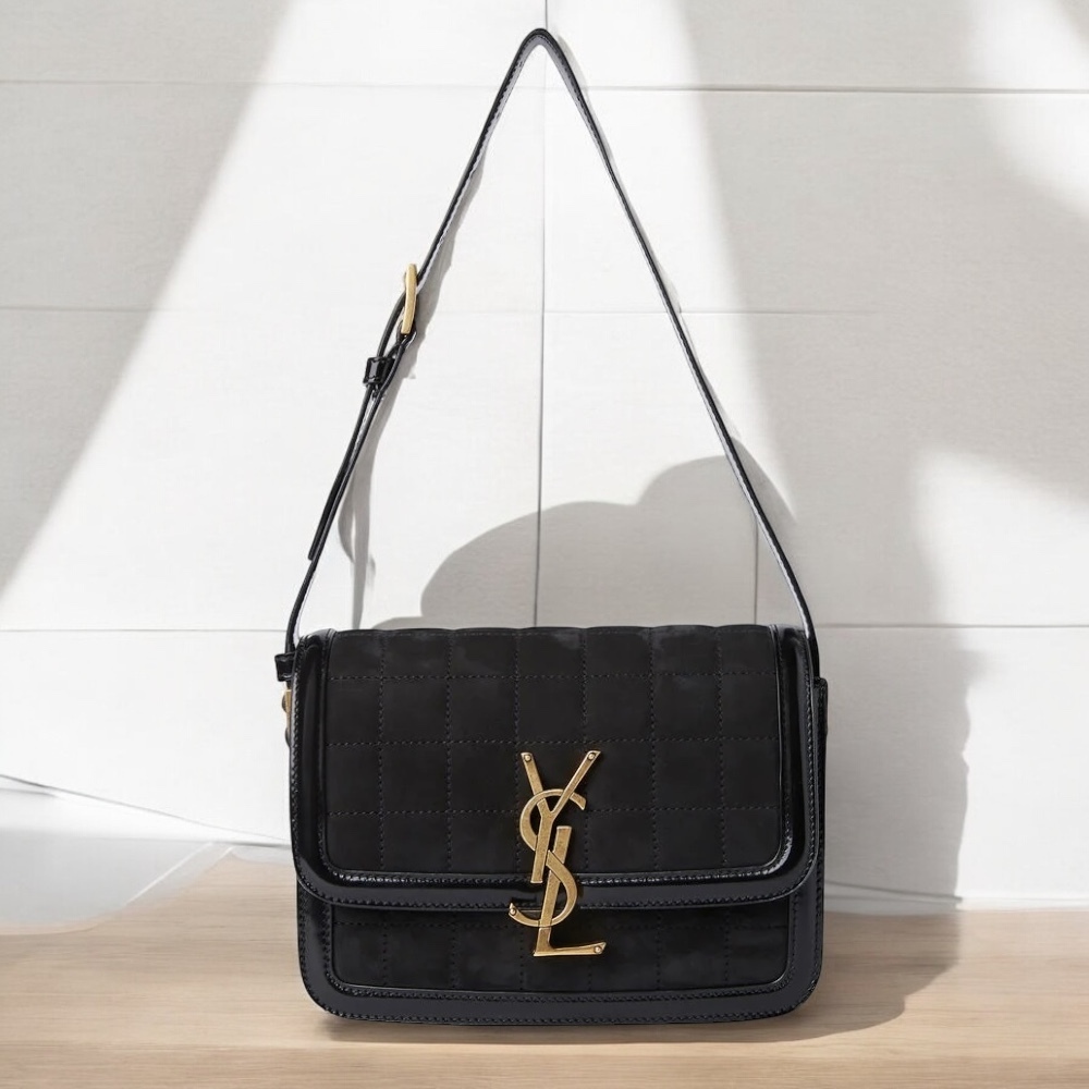 Saint Laurent ロゴプラーク・キルティングショルダーバッグ