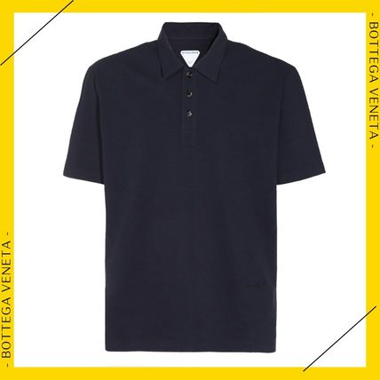Bottega Veneta® Men's Light Linen Polo in Black. Shop online