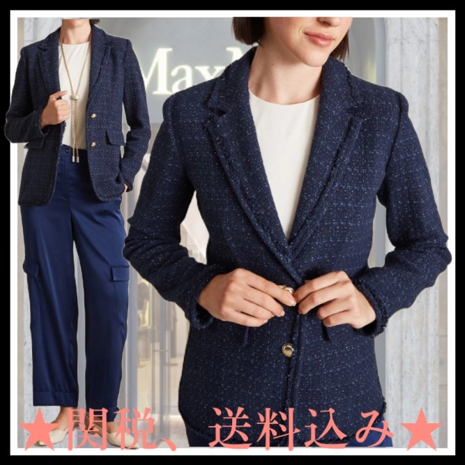 DT★Max Mara★iarda ラメツイードブレザー