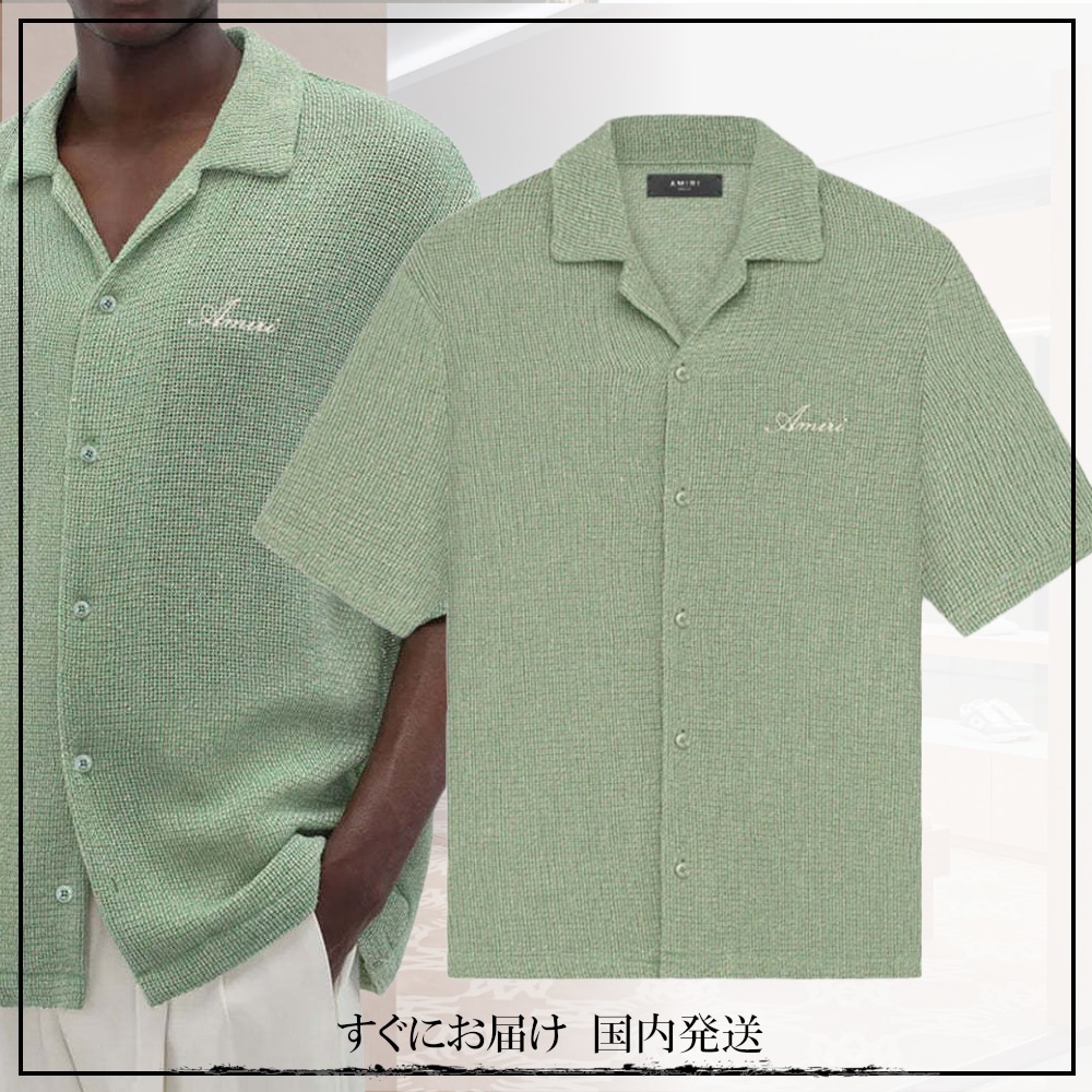 すぐにお届け♪ AMIRI オープン メッシュ シャツ