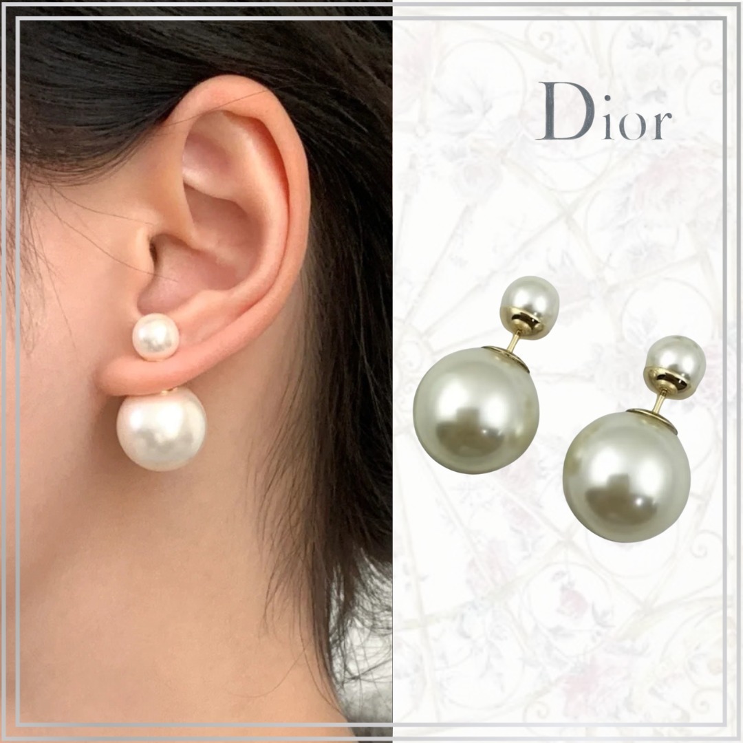 【幅広く使える】◆Dior◆トライバルレス ピアス