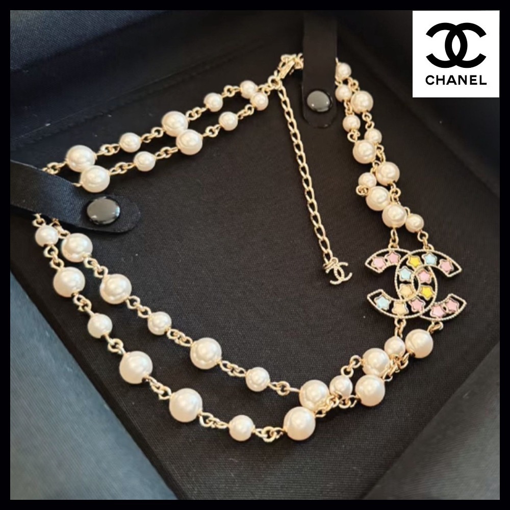 【たくさんのパールが可愛い♪】CHANEL ネックレス