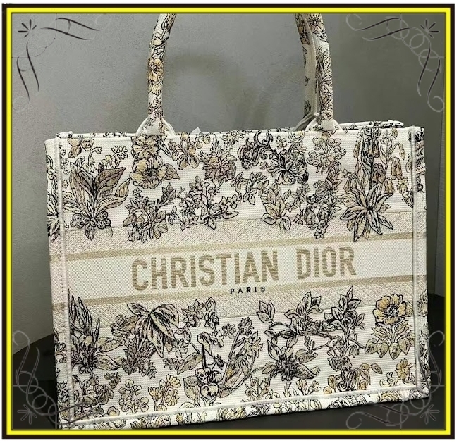 【DIOR】ディオール Dior Book Tote バッグ ミディアム ロゴ