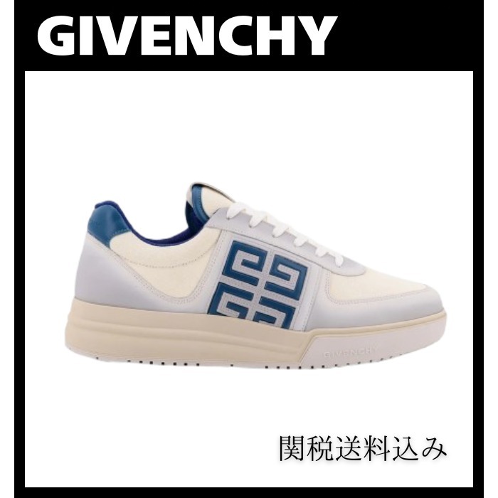 GIVENCHY G4 キャンバス レザー スニーカー ロートップ