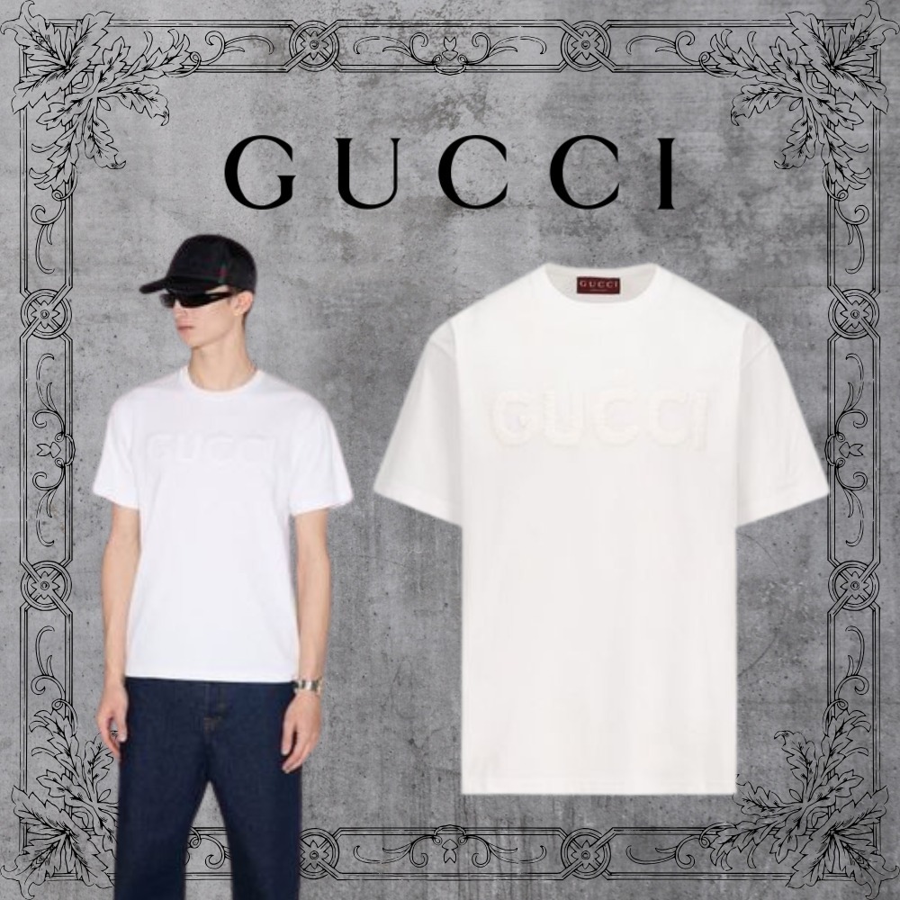 GUCCI エンブロイダリー コットン Tシャツ