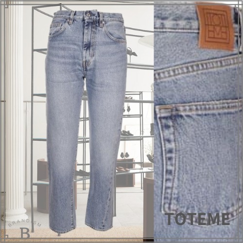 国内配送25SS■TOTEME■クロップド デニム ジーパン