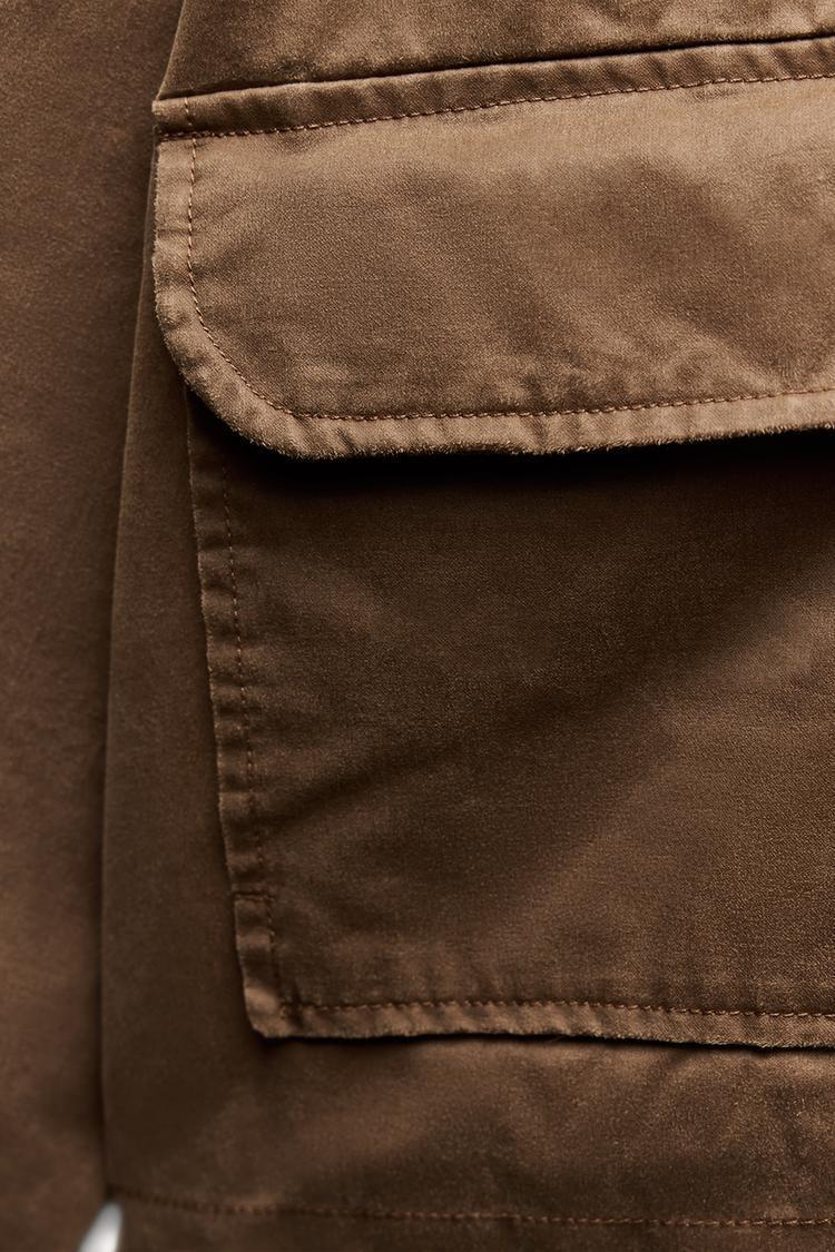 ZARA ザラ コントラストカラー ワックス ジャケット XSサイズ