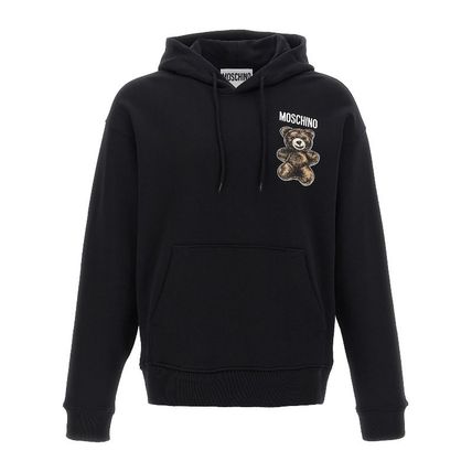 パーカー・フーディ MOSCHINO Men Tops 170652281555 Black ブラック（黒）系 Moschino(モスキーノ) パーカー・フーディ
