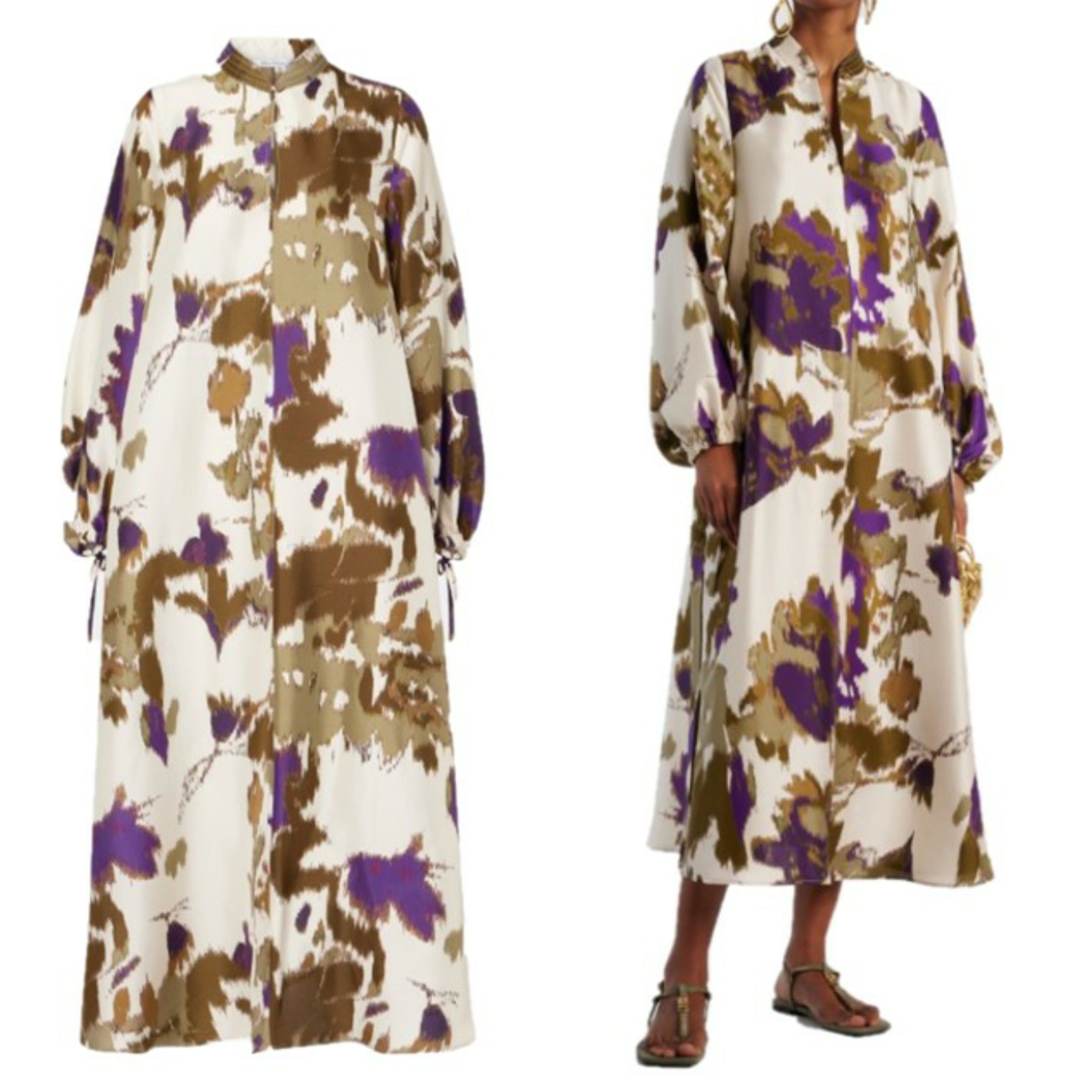 ☆MaxMara☆入手困難☆お洒落シルクシャンタンドレス/ MAESA