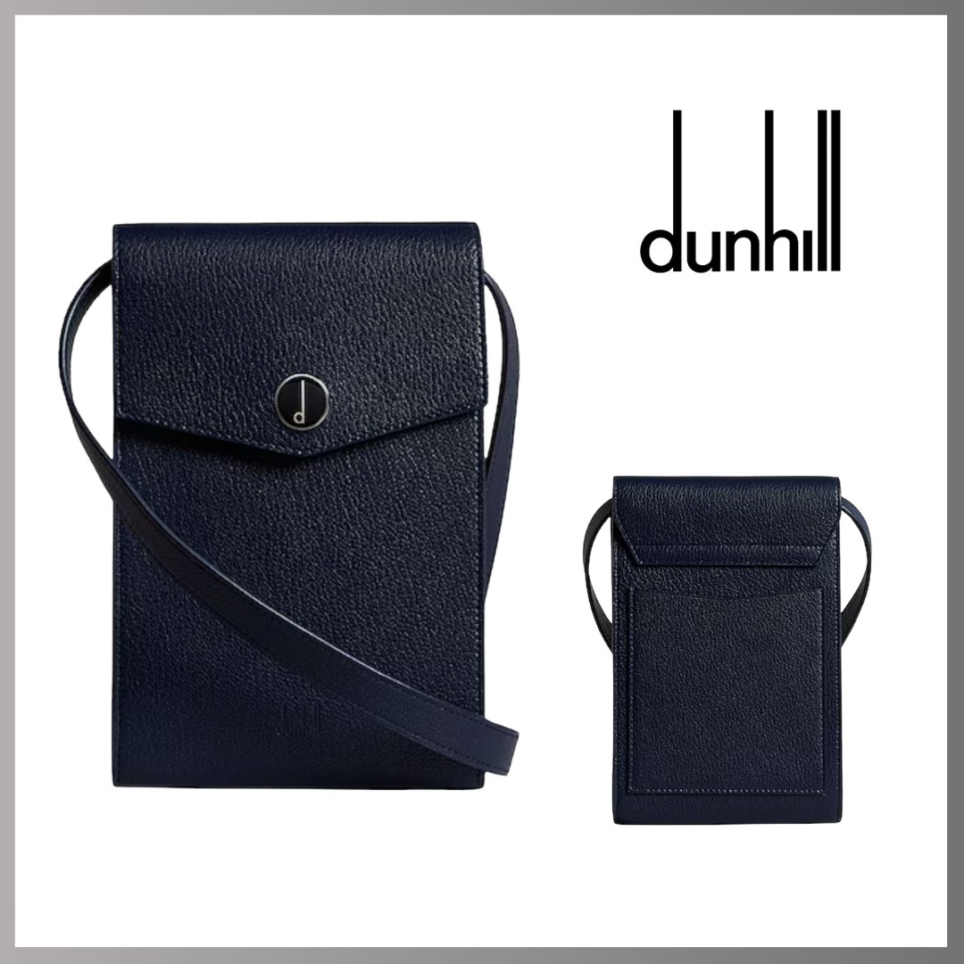 【DUNHILL】送料関税込み☆ レザー ロゴ ボディバッグ