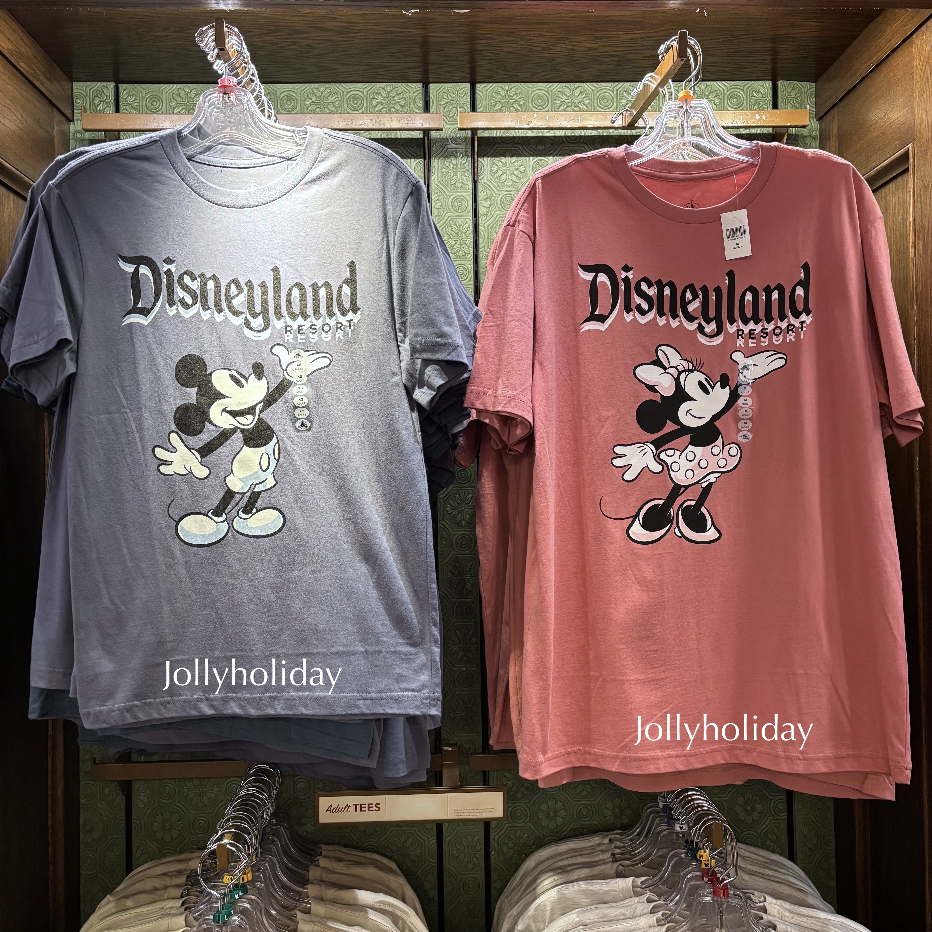 ☆Disneyland限定☆男女兼用 ミッキーorミニー ロゴTシャツ