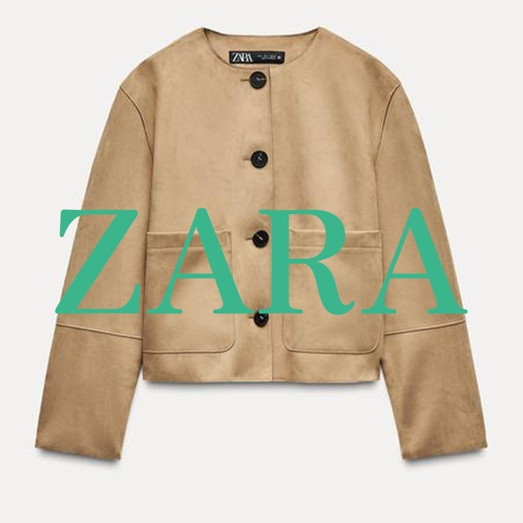 【ZARA】フェイクスエード ジャケット 6318/034/704