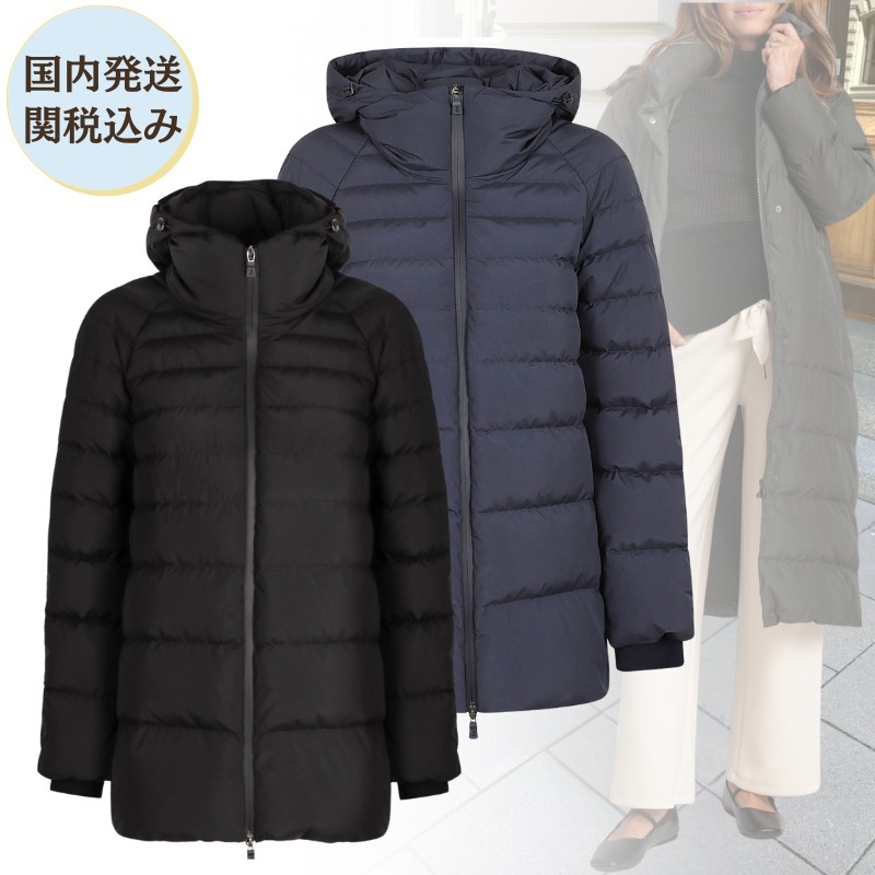 HERNO ヘルノ Aシェイプフーディダウンジャケット 国内発/関税込