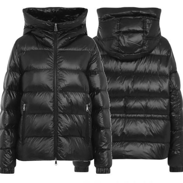 MONCLER☆24FW BIRON ロゴパッチ ダウンパディングジャケット