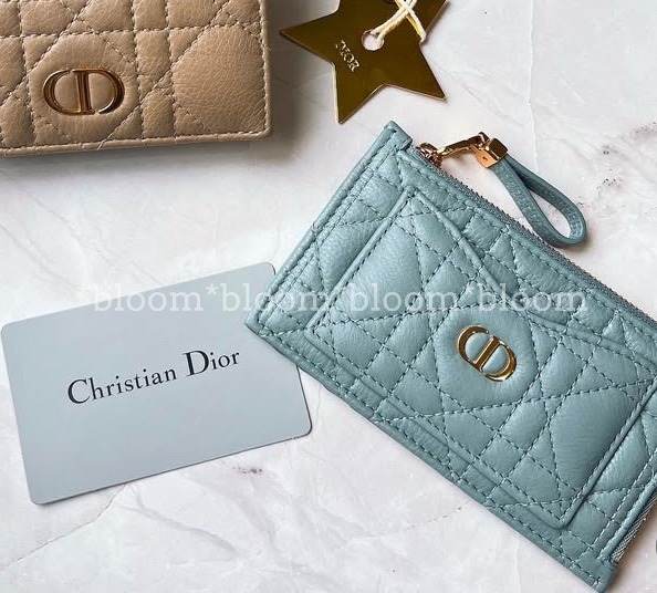 国内発送♪《Dior》Dior Caro Cosmos ジップ カードホルダー