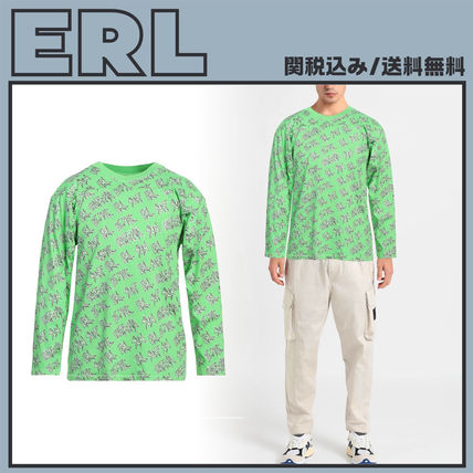 グリーン（緑）系 ERL(イーアールエル) Tシャツ・カットソー